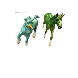 Breyer Stablemate Unicorn Horses Lot Of 2